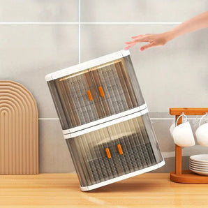 Versatile Transparent Folding Storage Shelf