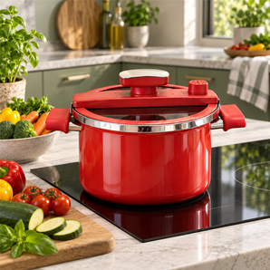 Large-Capacity Iron Micro-Pressure Cooking Pot (6L)