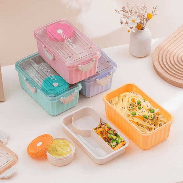 Microwave-Safe Transparent Lunch Box