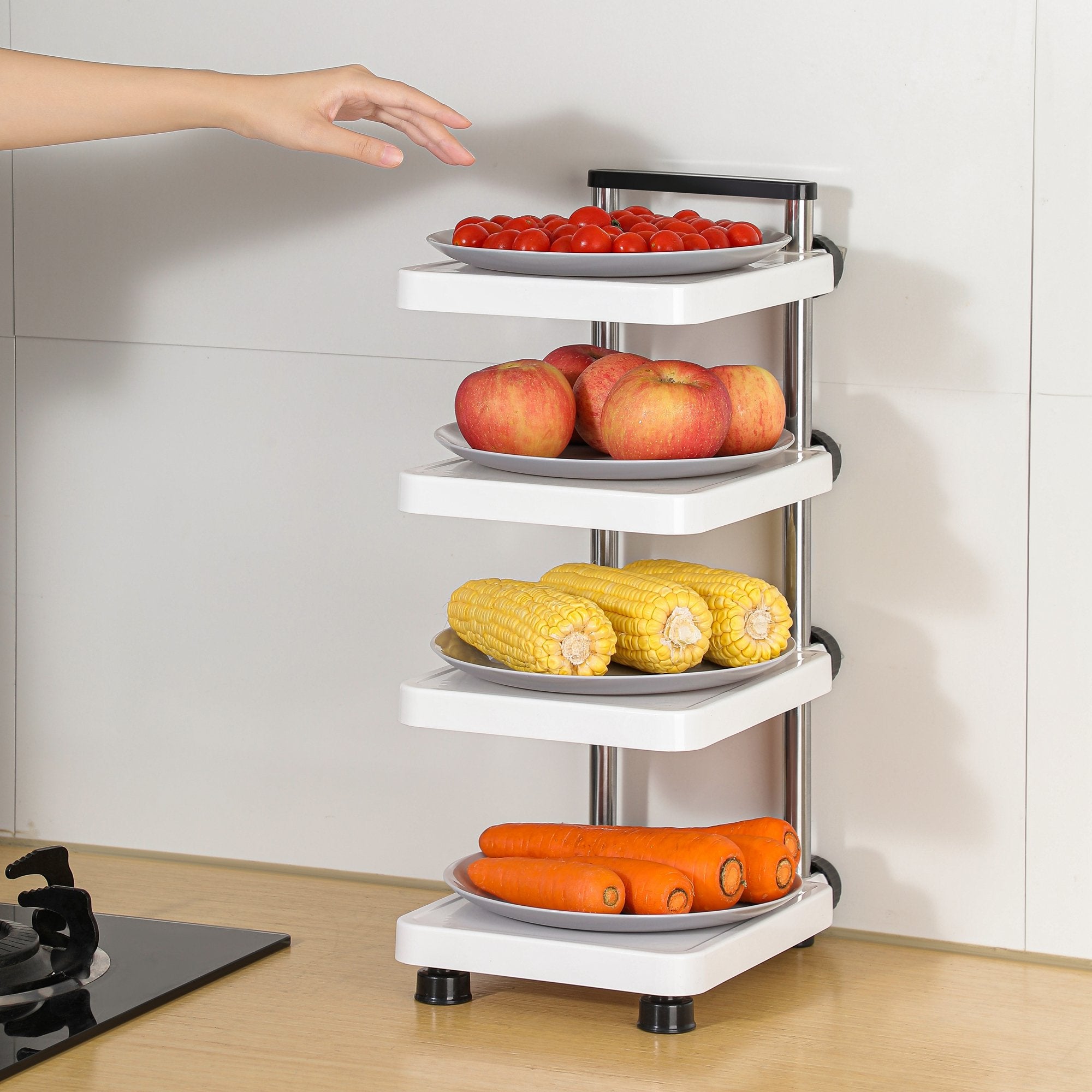Adjustable Multi-Tier Kitchen Organizer Rack – HOME ESSENTIALS