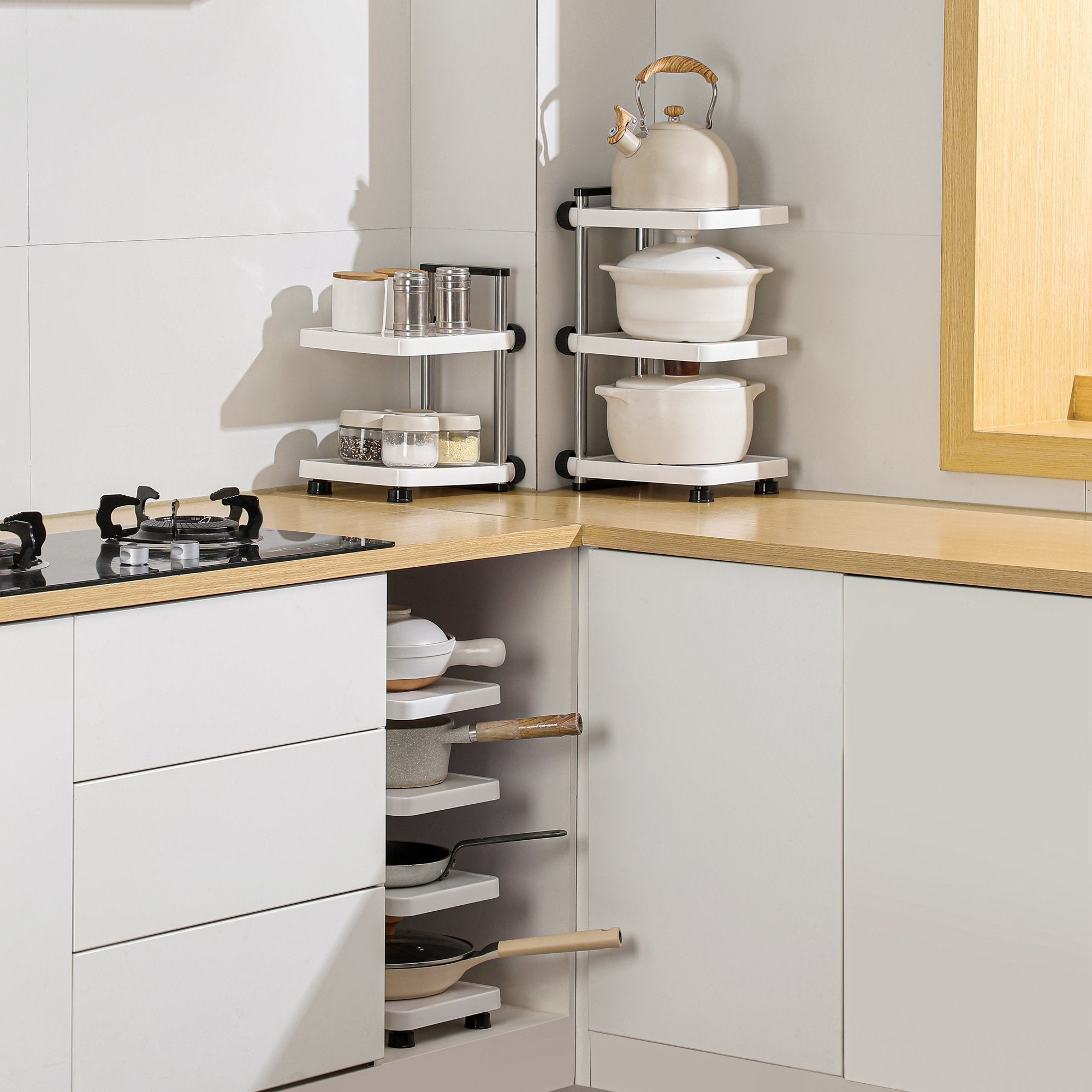 Kitchen Multirack Adjustable Multi-Tier Kitchen Organizer Rack