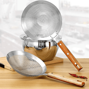 Heavy-Duty Stainless Steel Frying Strainer