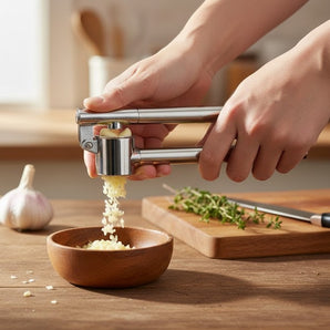 Manual Heavy Duty Stainless Steel Garlic Press