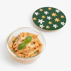 Round Borosilicate Glass Food Container with Printed Lid(650ml)