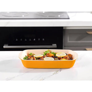 Yellow Rectangular Non-Stick Baking Dish(1600ml)