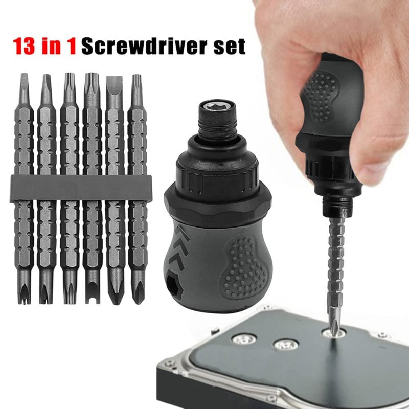 13 In 1 Mini Ratcheting Screwdriver Kit - Shop Home Essentials